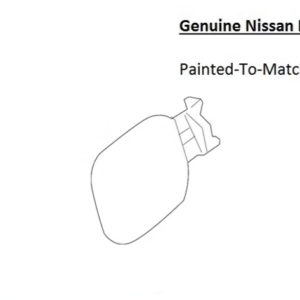 Painted 2013-2019 Nissan Sentra Fuel Door | Genuine OEM