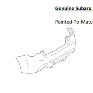 Painted 2013-2020 Subaru BRZ Rear Bumper Cover | Genuine OEM