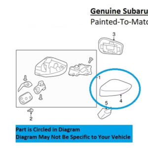 Painted 2013-2020 Subaru BRZ Side Mirror Cover | Genuine OEM
