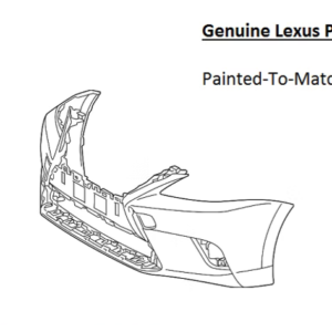 Painted 2014-2017 Lexus CT200h Front Bumper Cover | Genuine OEM