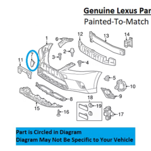 Painted 2014-2017 Lexus CT200h Front Tow Hook Cover | Genuine OEM