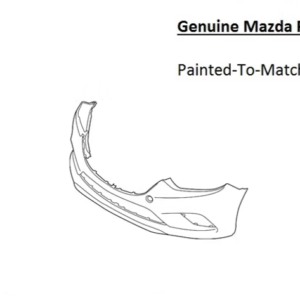 Painted 2014-2017 Mazda 6 Mazda6 Front Bumper Cover | Genuine OEM