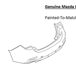 Painted 2014-2017 Mazda 6 Mazda6 Rear Bumper Cover | Genuine OEM