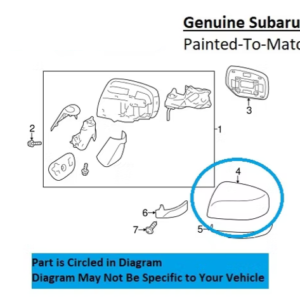 Painted 2014-2018 Subaru Forester Side Mirror Cover | Genuine OEM