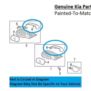 Painted 2014-2019 Kia Soul Soul EV Side Mirror Cover | Genuine OEM