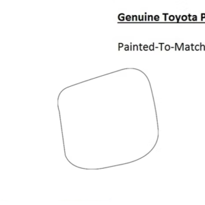 Painted 2014-2019 Toyota Corolla Fuel Door | Genuine OEM