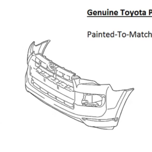 Painted 2014-2024 Toyota 4Runner Front Bumper Cover | Genuine OEM