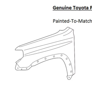 Painted 2014-2024 Toyota 4Runner Front Fender | Genuine OEM