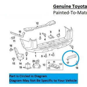 Painted 2014-2024 Toyota 4Runner Rear Hitch Cover | Genuine OEM