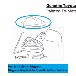Painted 2014-2024 Toyota 4Runner Side Mirror Cover | Genuine OEM