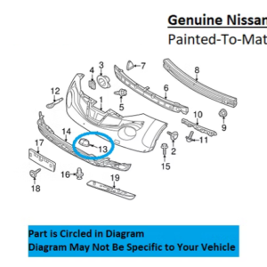 Painted 2015-2017 Nissan Juke Front Tow Hook Cover | Genuine OEM