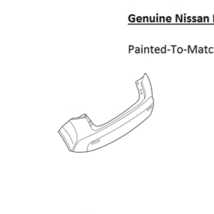 Painted 2015-2017 Nissan Juke Rear Bumper Cover | Genuine OEM