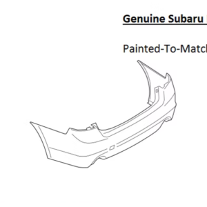 Painted 2015-2017 Subaru Legacy Rear Bumper Cover | Genuine OEM