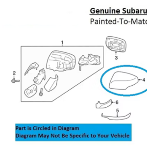 Painted 2015-2017 Subaru Legacy Side Mirror Cover | Genuine OEM