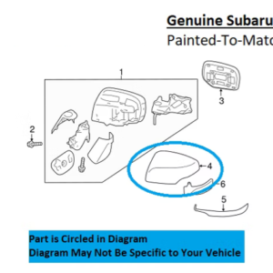Painted 2015-2017 Subaru Outback Side Mirror Cover | Genuine OEM