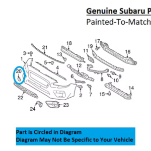 Painted 2015-2017 Subaru WRX Front Tow Hook Cover | Genuine OEM