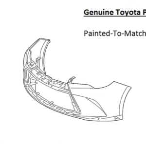 Painted 2015-2017 Toyota Camry Front Bumper Cover | Genuine OEM