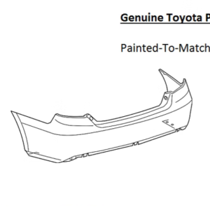 Painted 2015-2017 Toyota Camry Rear Bumper Cover | Genuine OEM