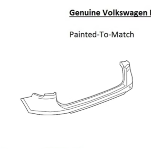 Painted 2015-2017 Volkswagen Touareg Rear Bumper | Genuine OEM