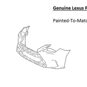 Painted 2015-2018 Lexus RC200t RC300 RC350 Front Bumper Cover | Genuine OEM