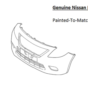 Painted 2015-2019 Nissan Versa Front Bumper Cover | Genuine OEM