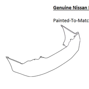 Painted 2015-2019 Nissan Versa Rear Bumper Cover | Genuine OEM