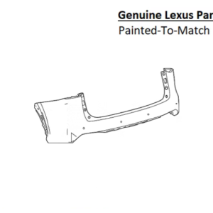 Painted 2015-2021 Lexus NX200t NX300 NX300h Rear Bumper Cover | Genuine OEM