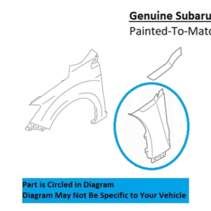 Painted 2015-2021 Subaru WRX Fender Lower Molding | Genuine OEM
