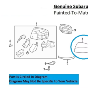 Painted 2015-2021 Subaru WRX Side Mirror Cover | Genuine OEM