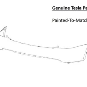 Painted 2015-2021 Tesla Model X Rear Bumper | Genuine OEM