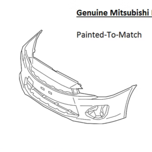 Painted 2016-2017 Mitsubishi Lancer Front Bumper Cover | Genuine OEM