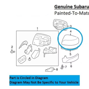 Painted 2016-2017 Subaru Crosstrek Side Mirror Cover | Genuine OEM