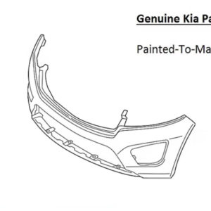 Painted 2016-2018 Kia Sorento Front Bumper | Genuine OEM