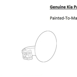 Painted 2016-2018 Kia Sorento Fuel Door | Genuine OEM
