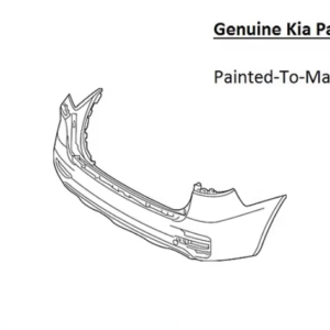 Painted 2016-2018 Kia Sorento Rear Bumper | Genuine OEM