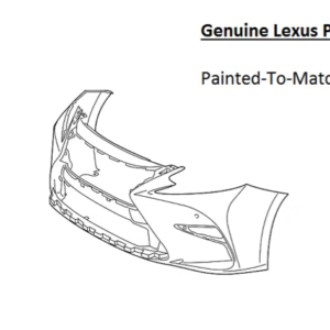 Painted 2016-2018 Lexus ES300h ES350 Front Bumper Cover | Genuine OEM