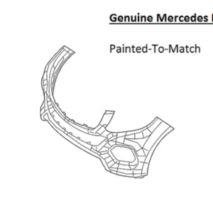 Painted 2016-2018 Mercedes GLE300 GLE350 GLE400 GLE 550 Front Bumper Cover | OEM