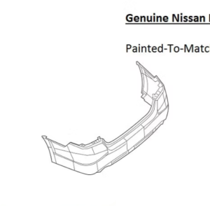 Painted 2016-2018 Nissan Altima Rear Bumper Cover | Genuine OEM