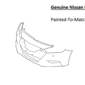 Painted 2016-2018 Nissan Maxima Front Bumper Cover | Genuine OEM