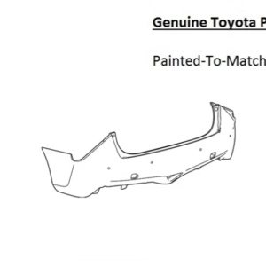 Painted 2016-2018 Toyota Mirai Rear Bumper | Genuine OEM