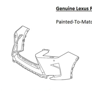 Painted 2016-2019 Lexus RX350 RX450h Front Bumper | Genuine OEM