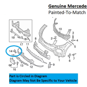 Painted 2016-2019 Mercedes GLE300 GLE350 GLE400 GLE550 Front Tow Hook Cover