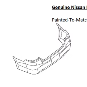 Painted 2016-2019 Nissan Sentra Rear Bumper Cover | Genuine OEM