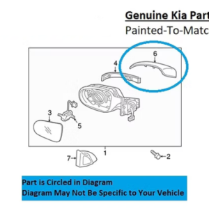 Painted 2016-2020 Kia Sorento Side Mirror Cover | Genuine OEM
