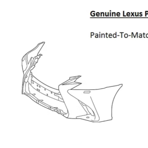 Painted 2016-2020 Lexus GS200t GS300 GS350 GS450 Front Bumper Cover | OEM