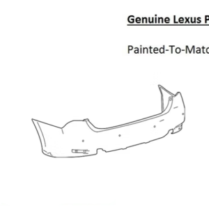Painted 2016-2020 Lexus GSF GS F Rear Bumper | Genuine OEM