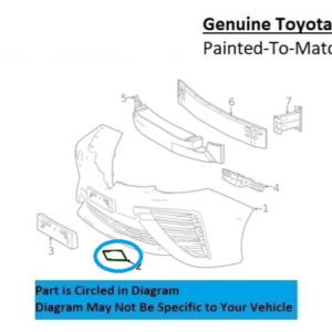 Painted 2016-2020 Toyota Mirai Front Tow Hook Cover | Genuine OEM