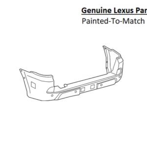 Painted 2016-2021 Lexus LX570 Rear Bumper Cover | Genuine OEM