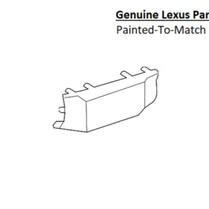 Painted 2016-2021 Lexus LX570 Rear Hitch Cover | Genuine OEM