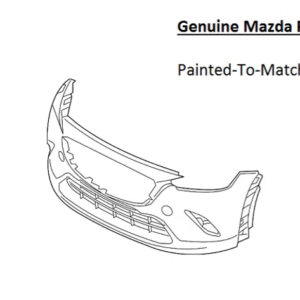 Painted 2016-2021 Mazda CX-3 CX3 Front Bumper Cover | Genuine OEM